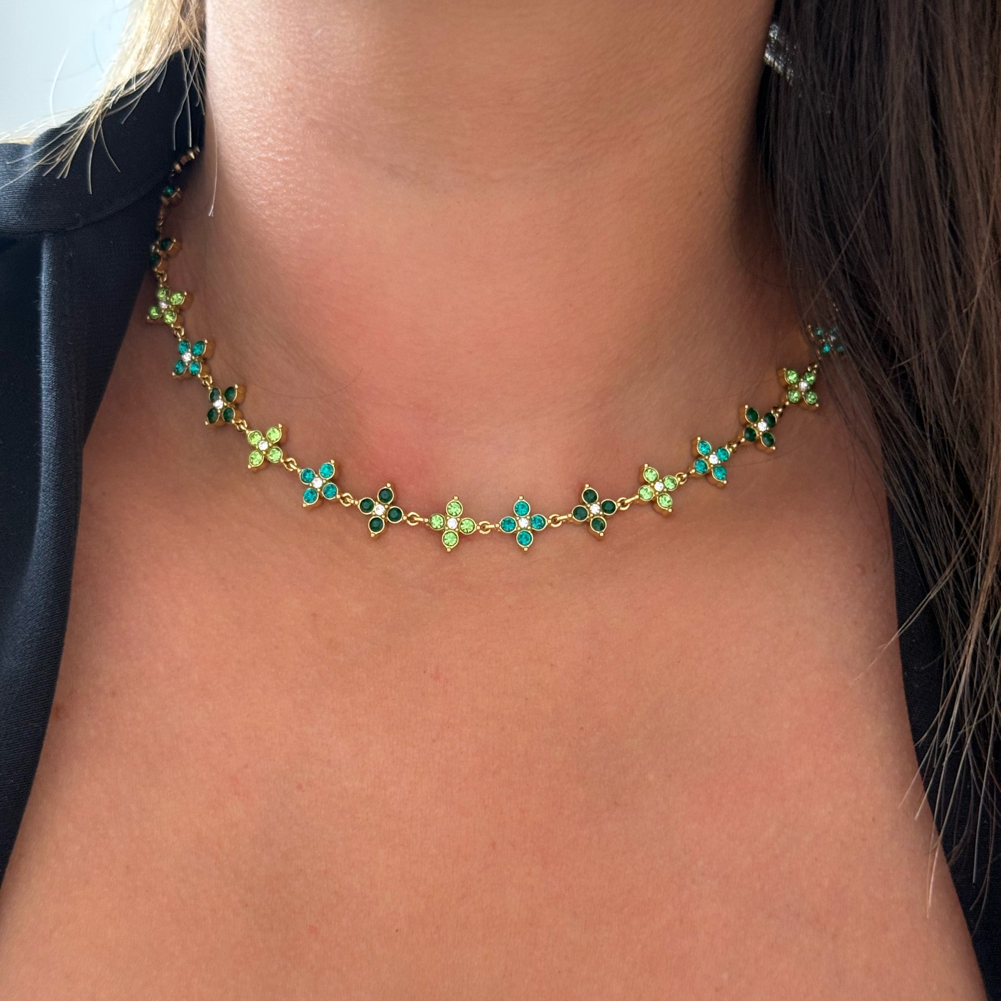 Collier Stelly Vert